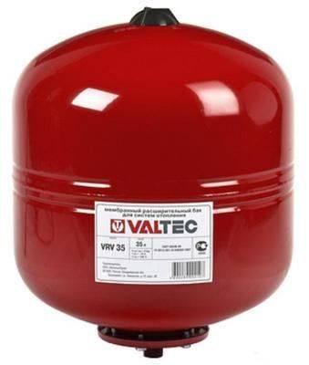 Мембранный расширительный бак для систем отопления Valtec 35 л. VT.RV.R.060035